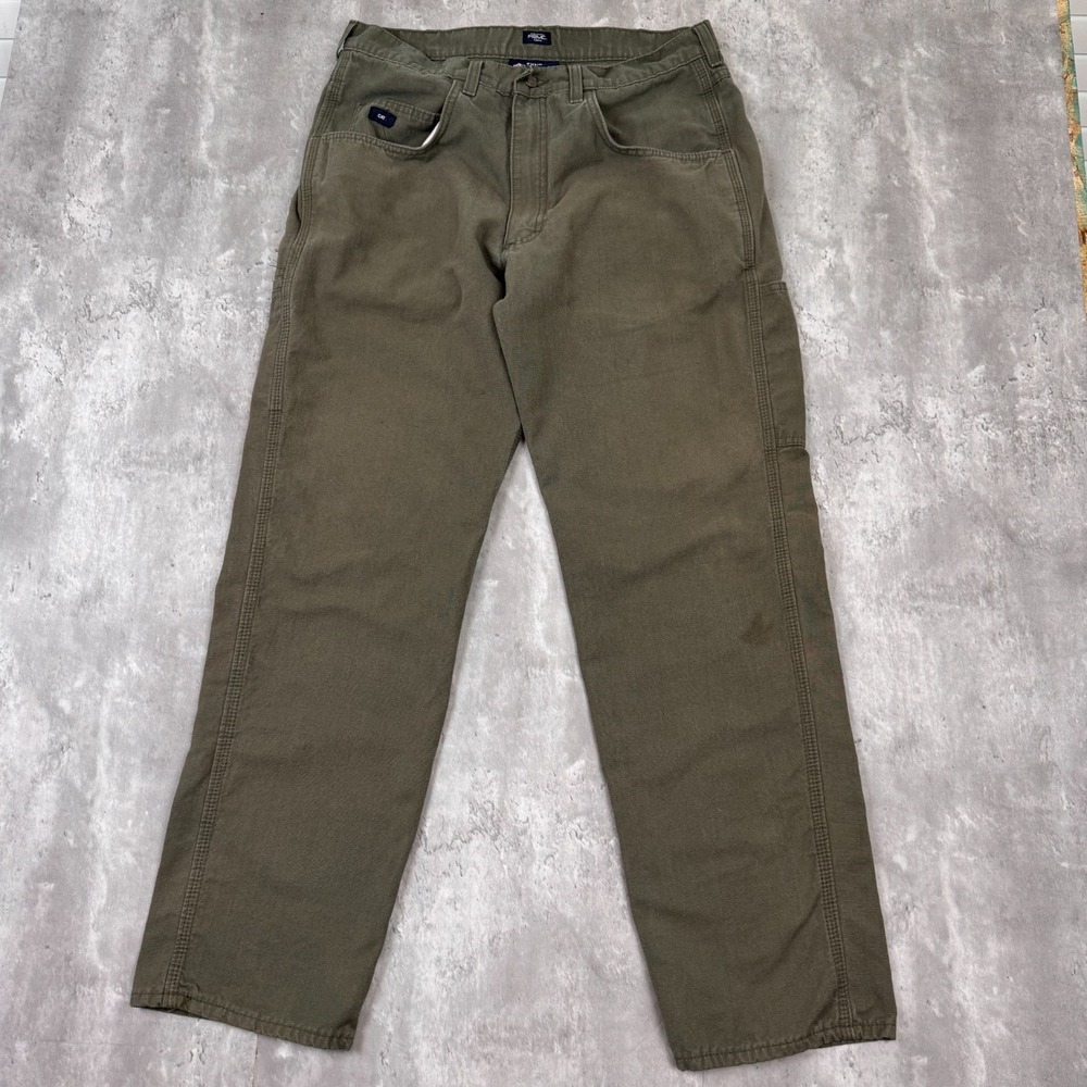 Tyndale FR Pants Mens 33x32 Green Chino CAT FRMC Utility HRC 2112 ARC CAL